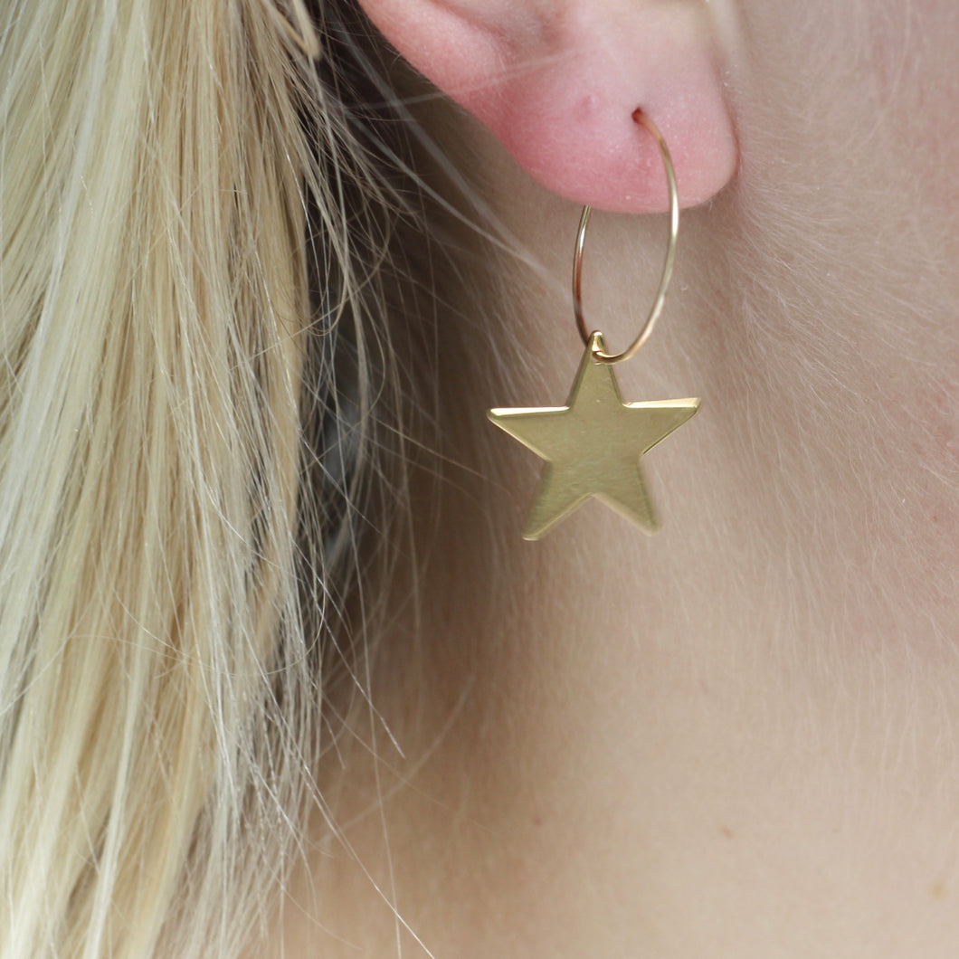 Silver hoops 2025 with stars